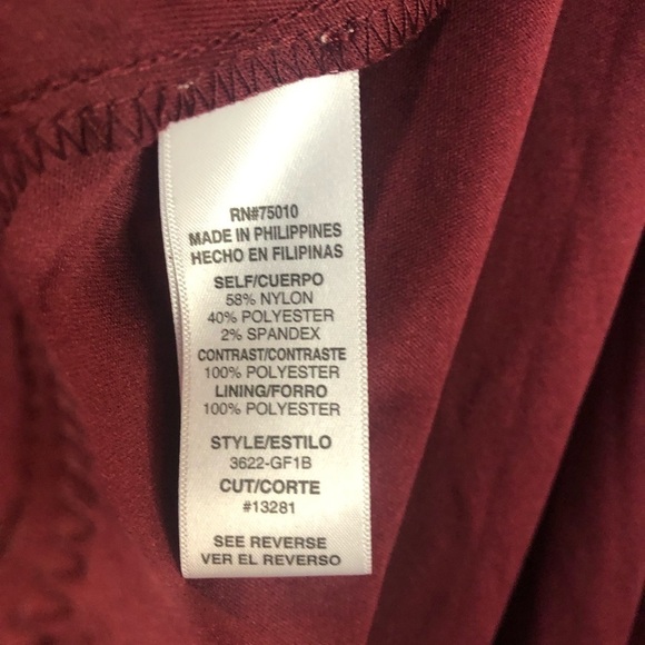 City triangles Red Merlot Sleeveless Slit Dress - Picture 15 of 15